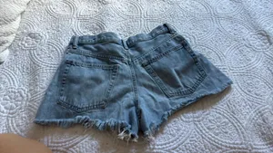 Light Wash Jean Shorts  thumbnail 2