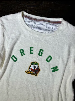 Oregon Sweatshirt Three Square by Royce Apparel Oregon Ducks Mascot Terrycloth L thumbnail 3