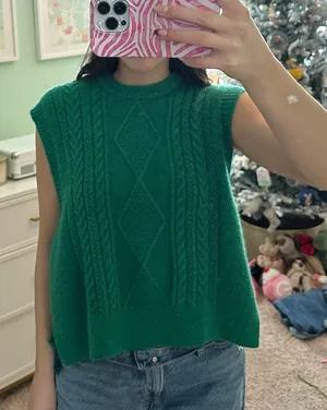 &Merci Tie Side Sweater Vest thumbnail 1