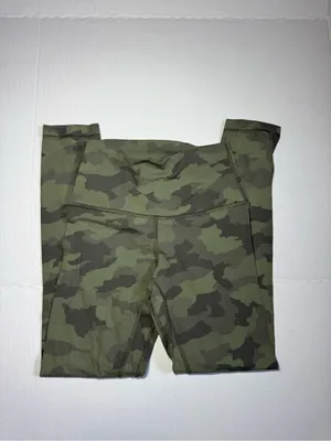 Lululemon Align Camo Green Twill Multi Leggings 25" thumbnail 3
