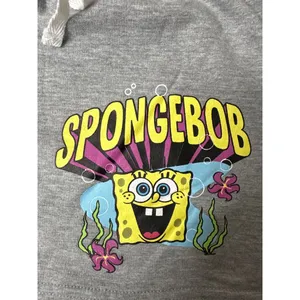Nickelodeon SpongeBob Pink Tie-Dye Tank Top & Gray Fleece Shorts Size XS Women Juniors thumbnail 6