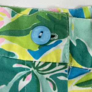 Lilly‎ Pulitzer Tropical Floral Print Shorts Womens Small High Rise Pleated thumbnail 5
