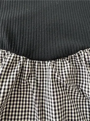a new day Black Tank with Black-and-White Gingham Midi dress, size XL pinups thumbnail 16