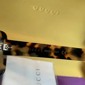 Authentic GUCCI 48mm Rectangular Tortoise Acetate sunglasses thumbnail 13
