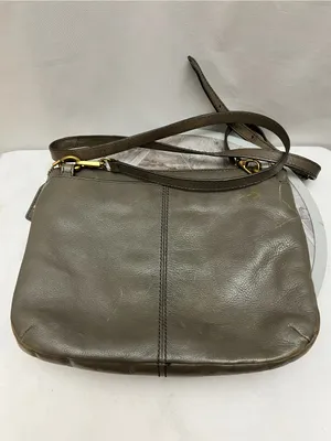 Fossil Issue No. 1954 Brown Leather Crossbody Bag Grommet Studded Purse thumbnail 4