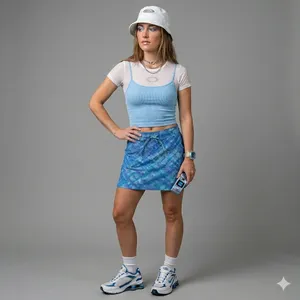 Oakley Mini Skirt Womens Size 2 Fit Like 6/8 M Blue Teal Golf Swim‎ Coverup thumbnail 11