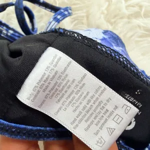 Alo Yoga Goddess Bra Blue Black Snakeskin Print Multi Strap Sports Bra Size S thumbnail 5