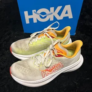Hoka Mach multicolored athletic training running lace up shoes sneakers sz 7.5 thumbnail 2