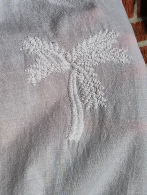 NEW GOA BEACHWEAR White Embroidered Palm Trees Mini Dress Small thumbnail 6
