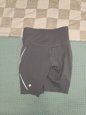 Lululemon Base Pace High-Rise Reflective Short 8" Gull Grey size‎ 8 thumbnail 6