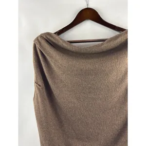 Women’s Astr The Label Large Brown Sleeveless Cowlneck Blouse thumbnail 2