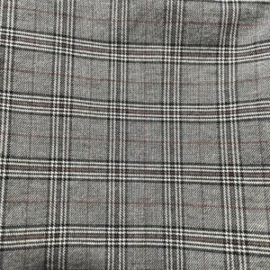 American Eagle Mom Straight Pants Size 14 Gray Plaid High Rise Preppy Trousers thumbnail 7