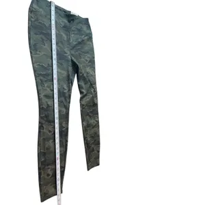 Nine West Army Green Camouflage Pull On Elastic Waist Ponte Pants L NWT thumbnail 9