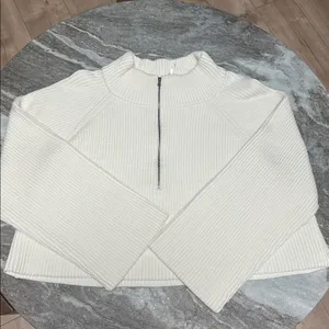 NEW Free People Sugar Ivory Greta Half Zip Pullover Sweater Sz XL NWOT thumbnail 13