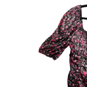 For Love and Lemons Melrose Pink Floral Ruched Mini Cocktail Dress Size XL thumbnail 6