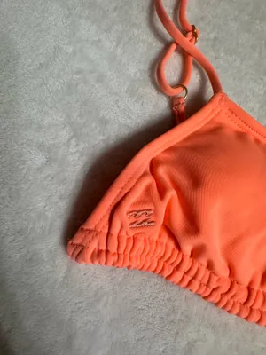 Billabong Sol Searcher Ruched Mini Crop Bikini - peach kiss thumbnail 6