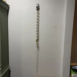 NEW Noir belt Chain‎ Gold Ovals Size XL thumbnail 2
