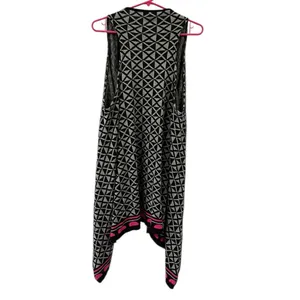 Im in Love with Derek Asymmetrical Knit Long Sleeveless Open Front Vest L to XL thumbnail 8