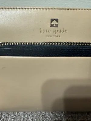 kate spade Tan Leather Crossbody with Black Zip Accents thumbnail 3