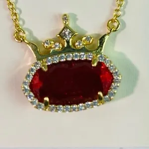 Kendra Scott Elisa Princess Gold Short Pendant Necklace thumbnail 7