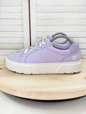 Timberland Laurel Court Low Lace Up Canvas Sneakers Lilac‎ Purple Women 9.5 thumbnail 3