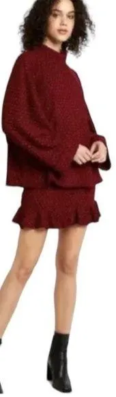 NWT Free People Set The Mood 2 Piece Sweater Skirt Set Size XS thumbnail 2