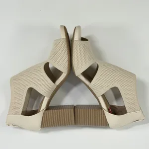 Giani Bernini Size-6M Womens Arisiaaf Knit Block Heel Beige Sandals Bootie thumbnail 7