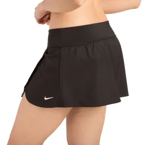 Nike Solid‎ Element Board Skirt Womens S Black Built In Brief Sporty Swimwear thumbnail 4