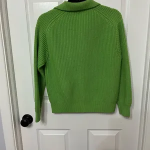 Aritzia Wilfred Claudette Cardigan collared merino wool in‎ cucamelon green XXs thumbnail 7