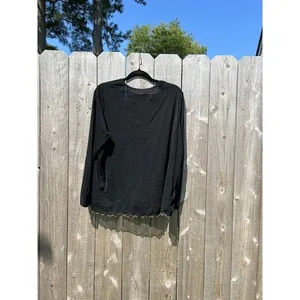 Lane Bryant Plus Sz 18/20‎ Black & White Top Womens Lined Mesh Embroidered Fairy thumbnail 5