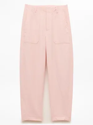 New Athleta 12 Skyline Utility Barrel Pant Pink Sand Size 12 Regular thumbnail 3
