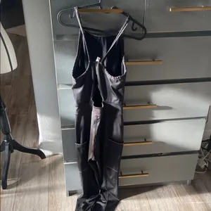 Free People Black Slim Jumpsuit with Zip Pockets thumbnail 3