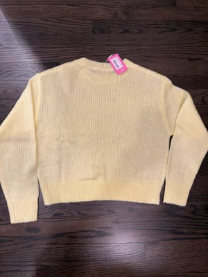 Edikted Sweater Yellow Lightweight Knit thumbnail 6
