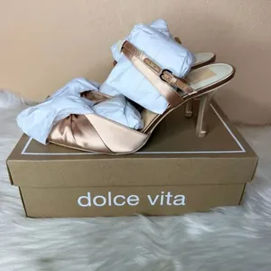 Dolce Vita Kaysey Light Blush Satin Heels Size 9 thumbnail 8