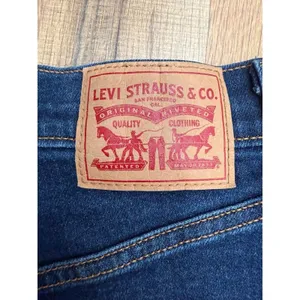 Levi's‎ Ribcage Straight Ankle Jeans 24 High Rise Distressed Dark Wash thumbnail 7