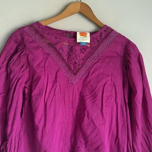 Farm Rio Anthropologie Kelsie Blouse Size XS thumbnail 4