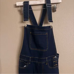 WeWoreWhat Denim Skinny Overalls‎ thumbnail 3