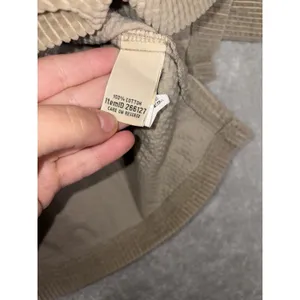 LL Bean Shirt Womens Large Tan Comfort Corduroy‎ Relaxed Button Up Long Sleeve thumbnail 4