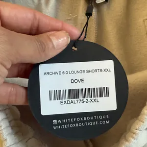 White Fox Boutique Archive 5.0 Lounge Shorts in Dove XXL thumbnail 4