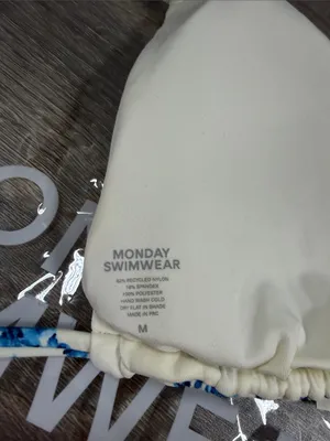 Monday Swimwear Kauai Top in Lake Como Watercolor thumbnail 3