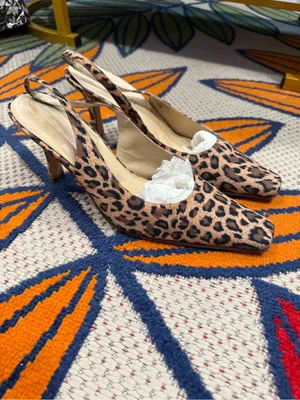 Karen Scott Leopard Print Slingback Mules in Brown and Black thumbnail 2