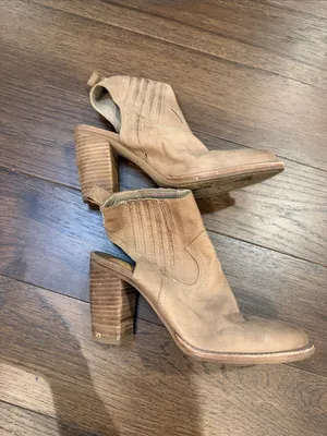 DOLCE VITA Jasper Brown Leather Western Ankle Booties Size 8? - C61-043 thumbnail 3