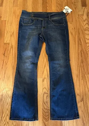Y2K Urban Outfitters BDG Flare Jeans Size 34‎ Streetwear Blue Boot Cut NWT thumbnail 1