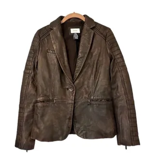Neiman Marcus Leather Moto Jacket thumbnail 1