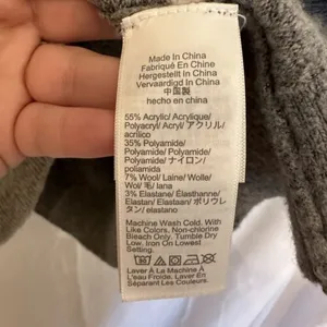 J Crew Women Size Medium Sweater Dress Gray White Striped Wool Blend Turtleneck‎ thumbnail 5