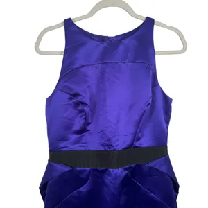 Milly Sculpted Skirt Pencil Dress‎ Blackberry Purple Cocktail NWT Womens Size 10 thumbnail 4