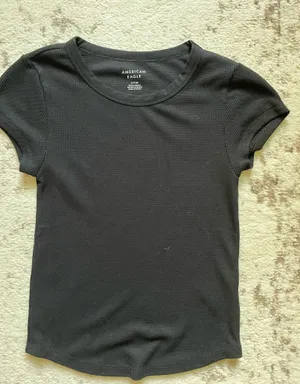 American Eagle Waffle Baby Tee thumbnail 1