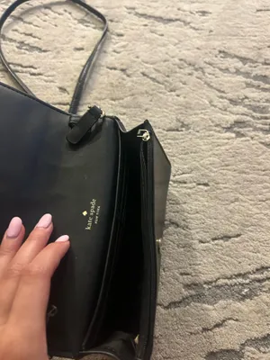 Kate Spade Crossbody Purse Leather Black thumbnail 3