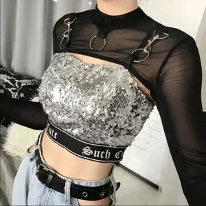 Punk Gothic Bondage O Ring Mesh Sleeves New thumbnail 3