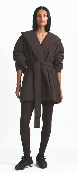 Nike SKIMS Woven Nylon Wrap Coat Phoenix thumbnail 1